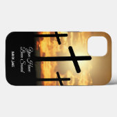 Persoonlijke iPhone 13-Hoesje christenkruis Case-Mate iPhone Case (Achterkant (horizontaal))