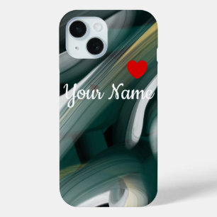 Persoonlijke iPhone hoesjes Trend Abstract Zwart G