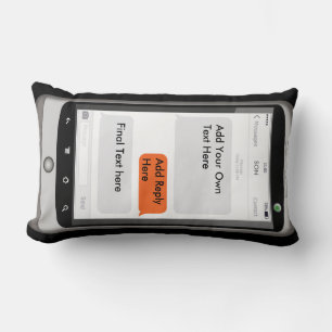 Persoonlijke iPhone kussen ADD TEXT cadeaus voor t