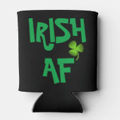 Persoonlijke Irish AF Shamrock Black Koelbox Blikjeskoeler (Achterkant)