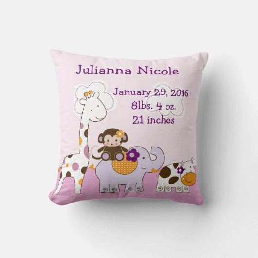 Persoonlijke Jacana Girl Animals Pillow Keepomwill Kussen (Voorkant)