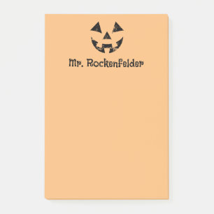 Persoonlijke Jack-o-lantern pompoen gezicht Hallow Post-it® Notes