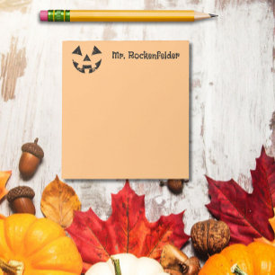 Persoonlijke Jack-o-lantern pompoen gezicht Hallow Post-it® Notes