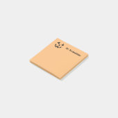 Persoonlijke Jack-o-lantern pompoen gezicht Hallow Post-it® Notes (Schuin)