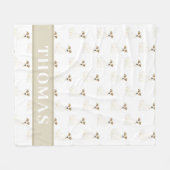 Persoonlijke Jack Russell Terrier Fleece Deken (Voorkant (Horizontaal))