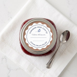 Persoonlijke jam inmaak Thuisgemaakt met liefde Ronde Sticker