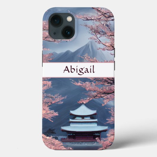 Persoonlijke Japanse tempel, Cherry Blossom Case-Mate iPhone Case (Achterkant)