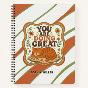 Persoonlijke Je Doet Het Geweldig Kat Planner Notitieboek