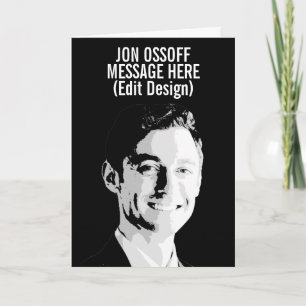 Persoonlijke Jon Ossoff Buste Kaart