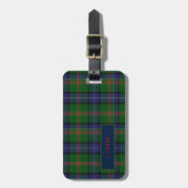 Persoonlijke JONES Tartan Heren Bagage Label (Voorkant verticaal)
