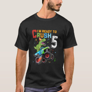 Persoonlijke jongeren 5 jaar oud Dinosaur T Rex T-shirt