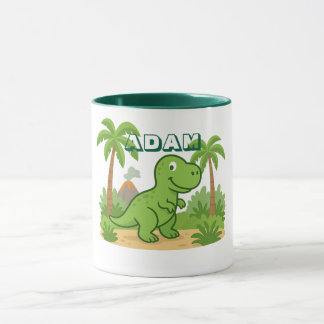 Persoonlijke Jungle Dinosaurus Mok voor Kinderen