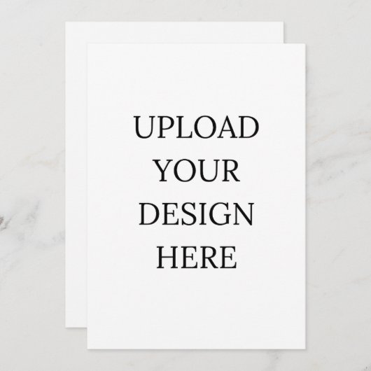 Persoonlijke kaart 5x7 in (Voorkant / Achterkant)