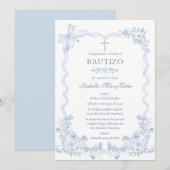 Persoonlijke kaart Doopfeest Meisje (Voorkant / Achterkant)