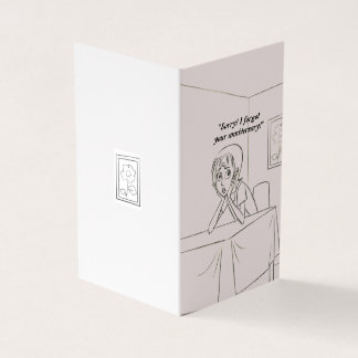 Persoonlijke kaart met verlaat jubileumwens