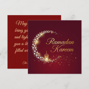 Persoonlijke kaart Ramadan Kareem-vakantie