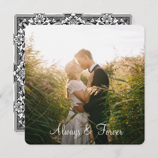 Persoonlijke Kaart van de Fotorand "Altijd en alti (Voorkant / Achterkant)