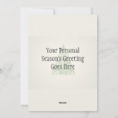 Persoonlijke Kabouter Kerstman Platte Kerstkaart (Achterkant)