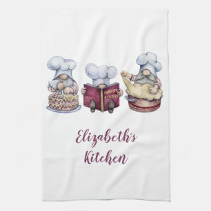 Persoonlijke kabouters bakken koken Schattig grill Theedoek
