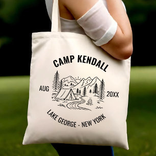 Persoonlijke kampeer Bach vrijgezellenfeest cadeau Tote Bag