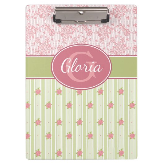 Persoonlijke kant en Engelse tuin Klembord (Voorkant)