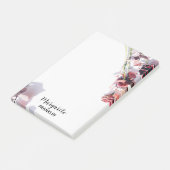 Persoonlijke Kantoor Roze en Paarse Florals Pos Post-it® Notes (Schuin)