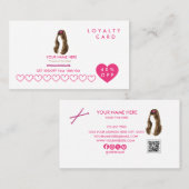 Persoonlijke Kapper Loyalty Card (Voorkant / Achterkant)