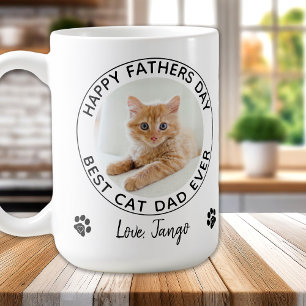 Persoonlijke kat Papa Pet Foto Happy Vaderdag  Koffiemok