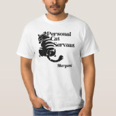 Persoonlijke Kat-server Aangepaste naam T-Shirt (Voorkant)