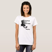 Persoonlijke Kat-server Aangepaste naam T-Shirt (Voorkant volledig)