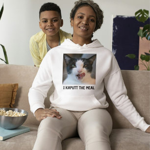 Persoonlijke kattenliefhebber zwart-wit huisdier f hoodie