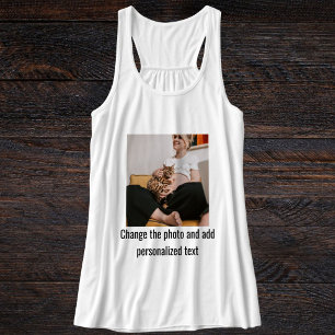 Persoonlijke kattenmoeder familie huisdier foto wi tanktop