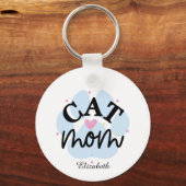 Persoonlijke kattenmoeder - Moederdag Sleutelhanger (Voorkant)