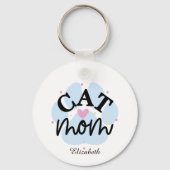 Persoonlijke kattenmoeder - Moederdag Sleutelhanger (Achterkant)