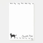 Persoonlijke kattenpootafdrukken post-it® notes (Voorkant)
