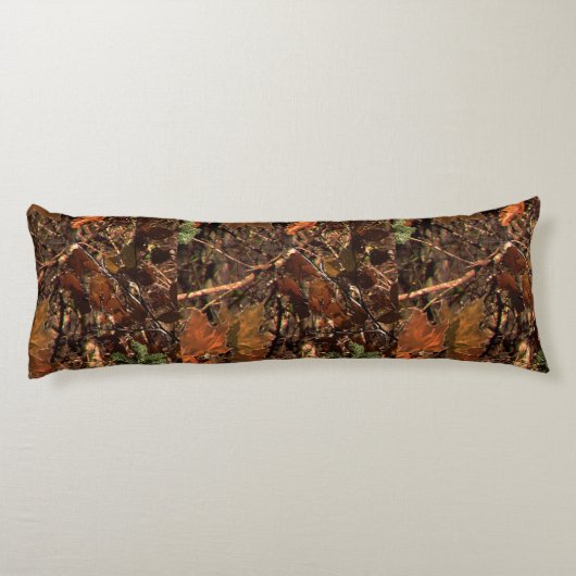 Persoonlijke KEEP CALM en Jouw tekst Hunter Camo Lichaamskussen (Achterkant)