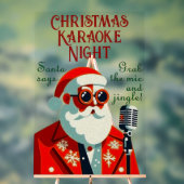 Persoonlijke Kerst Karaoke Avond Acryl Bord (Neutraal)