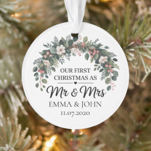 Persoonlijke Kerst Onze Eerste Kerst Als Mijnheer Ornament