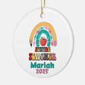 Persoonlijke Kerst Ornament voor Toekomstige Leraa (Links)