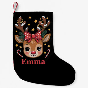 Persoonlijke Kerst Reindeer Familie Xmas voor Meis Kleine Kerstsok
