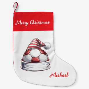Persoonlijke Kerst Voetbal met hoed Sinterklaas Kleine Kerstsok