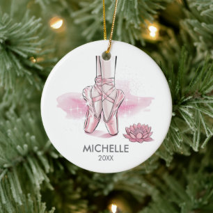 Persoonlijke Kerstbal ballet Ballerina danseres Keramisch Ornament