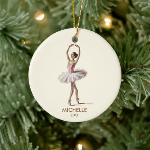Persoonlijke Kerstbal ballet Ballerina danseres Keramisch Ornament