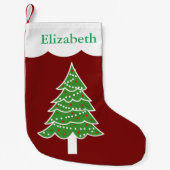 Persoonlijke kerstboom kleine kerstsok (Voorkant)
