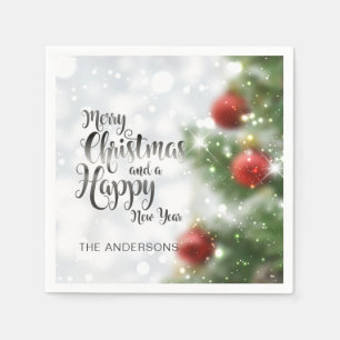 Persoonlijke kerstboom Napkin Servetten