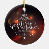 Persoonlijke kerstboom | Versiering Keramisch Ornament (Achterkant)