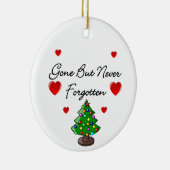 Persoonlijke kerstboomherdenking keramisch ornament (Rechts)