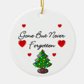 Persoonlijke kerstboomherdenking keramisch ornament (Voorkant)