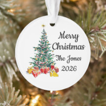 Persoonlijke kerstboomornament voor het gezin
