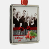 Persoonlijke kerstboomwagen PHOTO-versiering Metalen Ornament (Rechts)